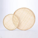 Axyaa Bamboo Weave Sieve Raft: Easy Clean, Decorative Home Decor in 6 Sizes