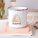Axyaa Rainbow Enamel Mug for Kids - Personalized Drinkware Gift