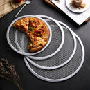 Axyaa Seamless Aluminum Pizza Baking Screen Tray - Round Non-Stick Mold
