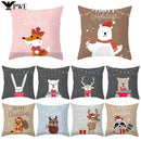 Axyaa Cute Animal Christmas Pillow Case for Home Sofa Chair Decor