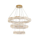 Axyaa Crystal Nordic Chandelier LED Pendant Light for Living Room