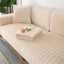 Axyaa Winter Flannel Sofa Cover: Thick, Soft Plush, Non-Slip, Protective Seat Cushion