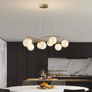 Axyaa Modern LED Glass Chandeliers - Luxury Decorative Lighting