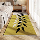 Axyaa Green Leaf Carpet: Soft, Non-Slip, High-End Bedroom Rug