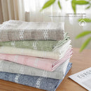 Axyaa Rustic Bed Runner with Tassel - Ivory/Grey/Green/Blue