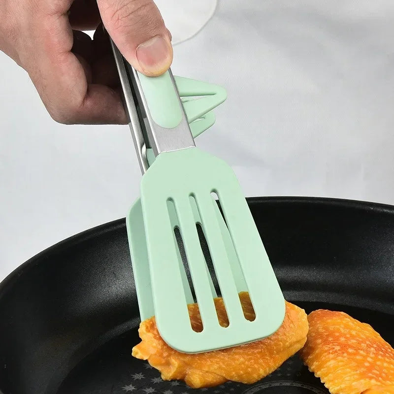 Axyaa Silicone Kitchen Tongs Set - Non-Slip Cooking Tools for Barbecue, Salad, and More