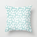 Modern Geometry Print Pillow Case for Home Decor by Axyaa - Mint Green Pillow Cover