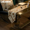 Axyaa Luxury Embroidered Jacquard Table Runner for Home and Restaurant Tables