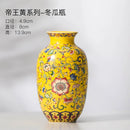 Axyaa Chinese Style Enamel Ceramic Vases Creative Home Office Decor