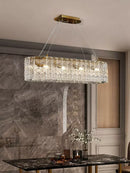 Axyaa Modern Luxury Crystal Chandelier Pendant Light Fixture