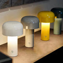 Axyaa Mushroom Table Lamp: Wireless Touch USB Rechargeable Night Light