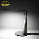 Axyaa Marble Table Lamp LED Minimalist Desk Light for Bedroom Study Living Room