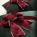 Axyaa Christmas Plush Towel Embroidered Throw Pillowcase for Nordic Home Decor