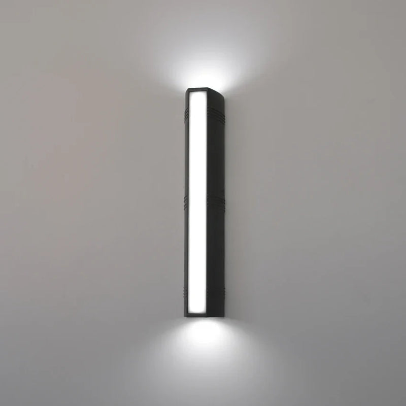 Axyaa 24W LED Wall Sconce, 37CM Aluminum Side Glow, Indoor/Outdoor Waterproof Light AC90-260V