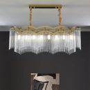 Axyaa Gold Crown Chandelier: Elegant Crystal Pendant Light for Home Decor