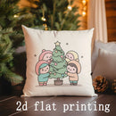 Axyaa Christmas Pillow Covers: Cute Winter Theme for Sofa, Bedroom, Car