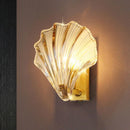 Axyaa Amber Glass Shell Wall Lamp LED Indoor Lighting