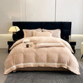 Axyaa Winter Thickened Carved Milk Fleece 4-Piece Set Coral Fleece Bedding
