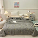Axyaa Washed Cotton Quilt, Embroidered, Summer Cool, Air Conditioner Quilt