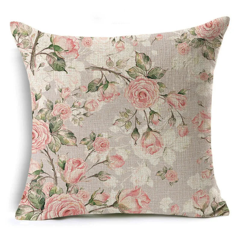 Axyaa Black Rose Pillowcase: Home & Office Sofa Cushion Cover, Wholesale Decoration