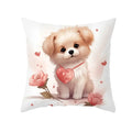 Cute Pet Dog Print Cushion Cover for Sofa by Axyaa
