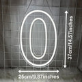 Axyaa Neon Numbers 0-9 Light Sign: Personalized Wall Art for Home Decor, Celebrations