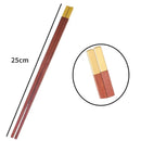 Axyaa 25cm Wooden Chopsticks Set with Premium Brass Head, Household Essential