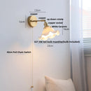 Axyaa Ceramic LED Wall Lights Pull Chain Switch Bathroom Mirror Light