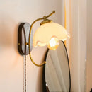 Axyaa Modern Iron Glass LED Wall Lights for Home Decor, 4w Bedside Lamp