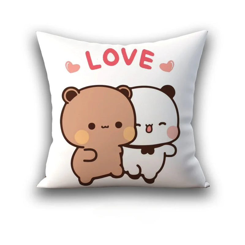 Axyaa 45x45 Cushion Cover, Cute Square Pillowcase, Birthday Wedding Gift