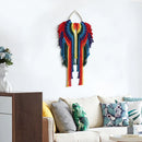 Axyaa Angel Macrame Wall Hanging Shelf - Boho Wood Decor for Bedroom & Living Room