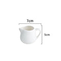 Axyaa Ceramic Mini Milk Jug with Handle in Pure White Specialty Tableware