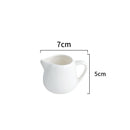 Axyaa Ceramic Mini Milk Jug with Handle in Pure White Specialty Tableware