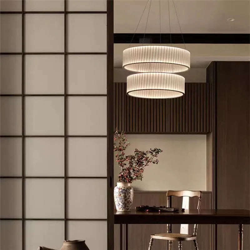 Axyaa Nordic Pleated Pendant Light for Home Decor and Lighting
