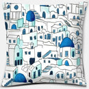 Axyaa Santorini Series Pattern Pillowcase Square Cushion Cover Home Sofa Decor