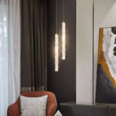 Axyaa Crystal Pendant LED Chandelier for Modern Bedside Lighting