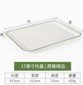 Axyaa Melamine Rectangular Tray Set for Serving Meals, Cakes, and Bread
