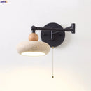 Axyaa Swing Arm LED Wall Lamps in Yellow Travertine
