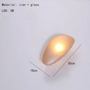 Nordic Glass LED Wall Lamp Gold Metal Home Decor Axyaa Gray Amber White Blue