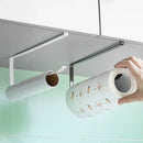 Axyaa Kitchen Paper Towel Rack Cabinet Organizer Shelf Storage