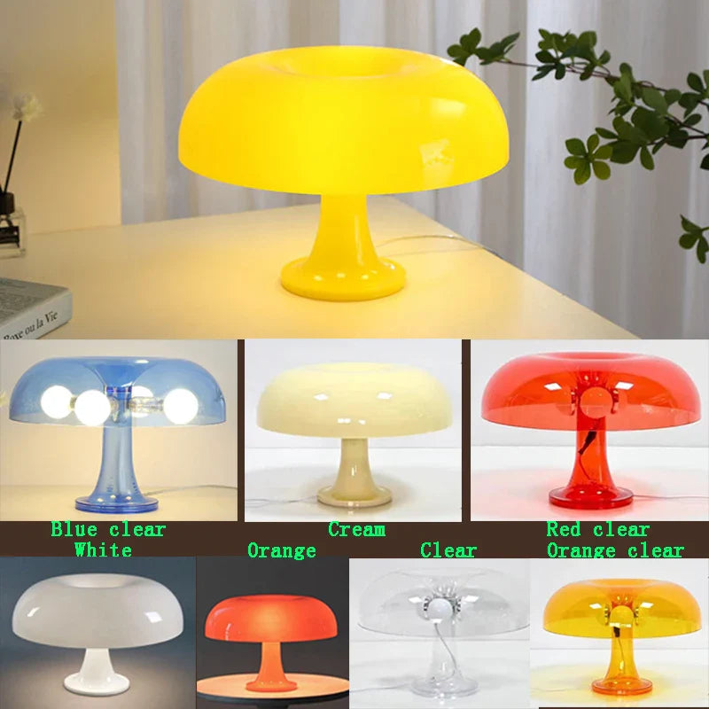 Axya Mushroom Table Lamp with 5 LED Bulb Set