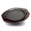 Axya Iron Steak Plate Set | Commercial BBQ Induction Gas Cooker Pan