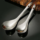 Axyaa Stainless Steel Soup Spoon with Long Handle - Large Capacity Spoons