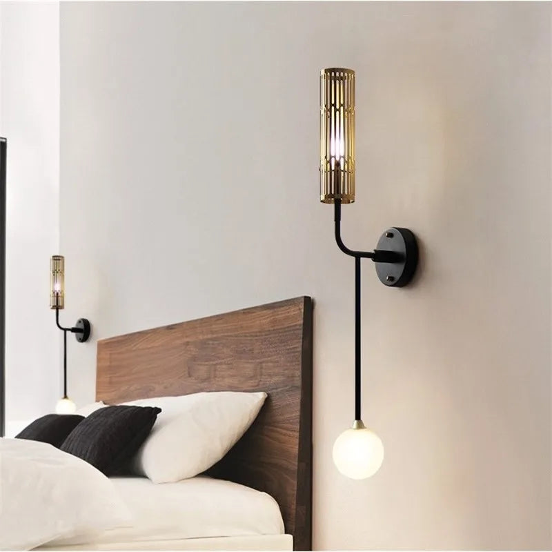 Nordic LED Wall Sconce by Axyaa: Luxury Bedroom Decor Light for Living Room Balcony