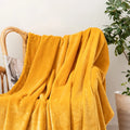 Axyaa Cozy Forest Green Fleece Throw Blanket - Large, Super Soft & Warm