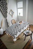 Geometric Bohemian Printed Tablecloth by Axya