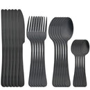 Axyaa Rainbow Stainless Steel Cutlery Set - 24 Piece Dinnerware Flatware Kit