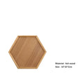 Axyaa Natural Walnut Wooden Serving Tray with Beech Handle