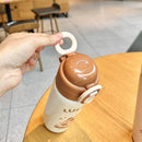 Axyaa Kids Stainless Steel Insulated Straw Thermos Bottle - Double Drinking Cup
