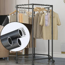 Axyaa Hexagonal Clothing Rack with Wheels